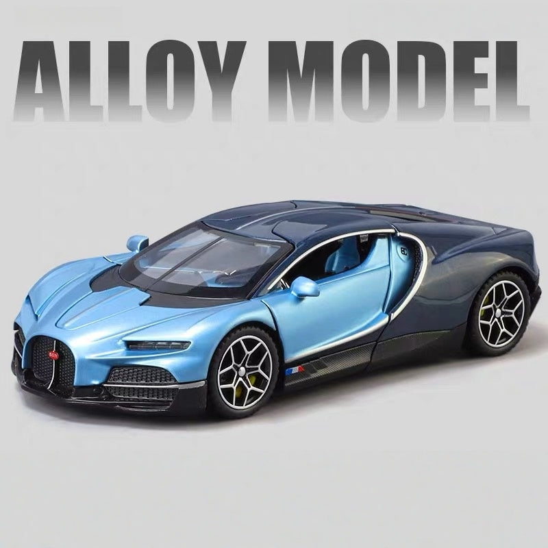 Bugatti alloy with sound and light return 1:32