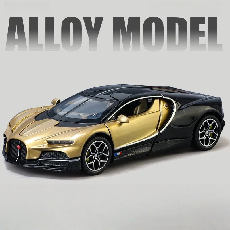 Bugatti alloy with sound and light return 1:32
