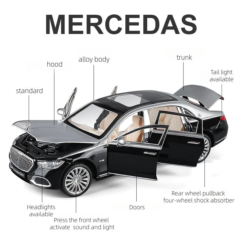 Maybach S680 1:24 Alloy functional car model