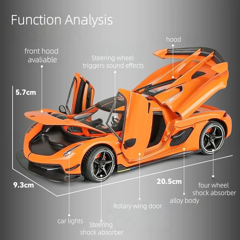 Koenigsegg Jesko 1:24 Alloy supercar model